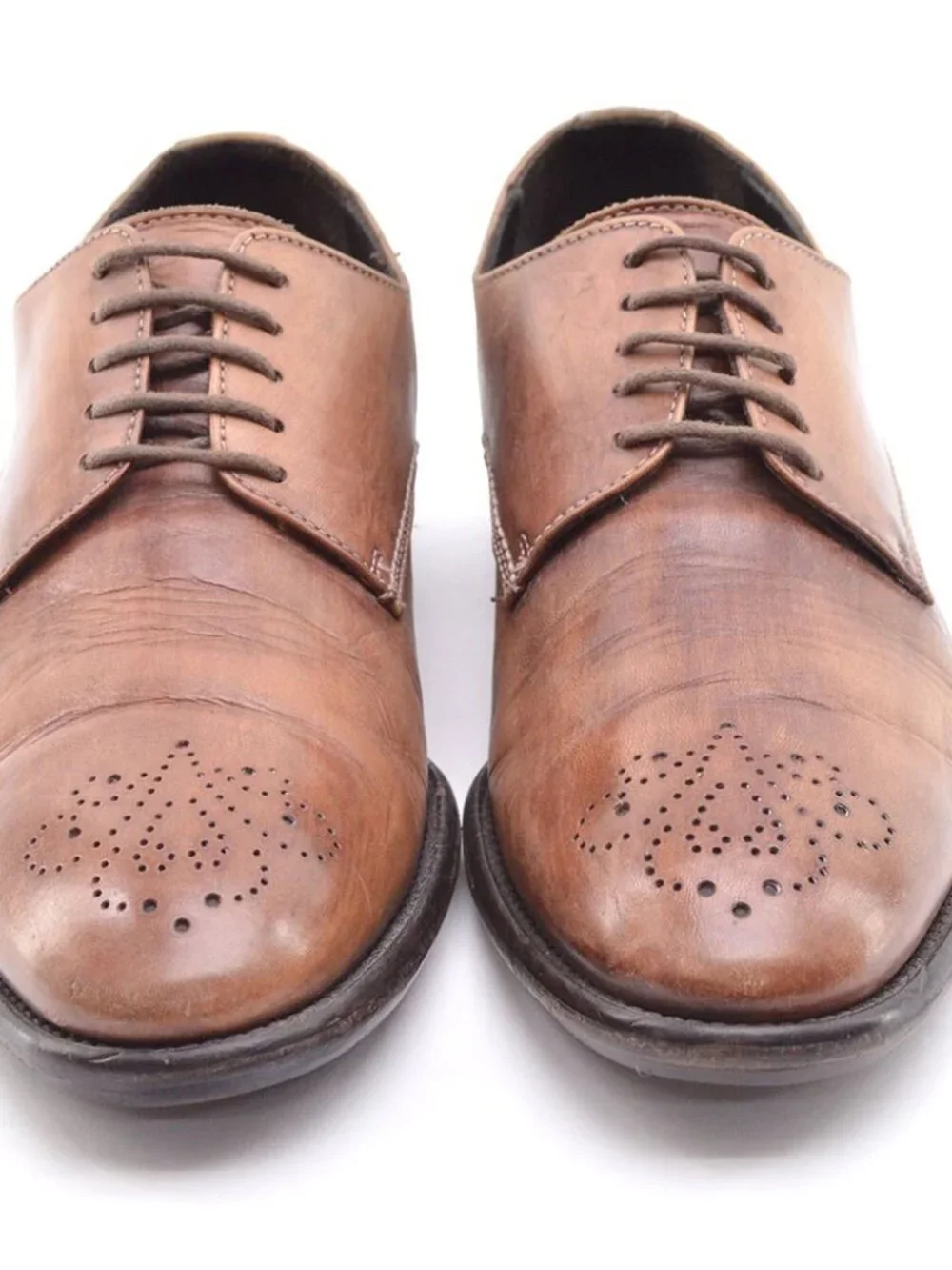 Men Calzoleria Toscana Hand Made Brogue Oxfords 40
